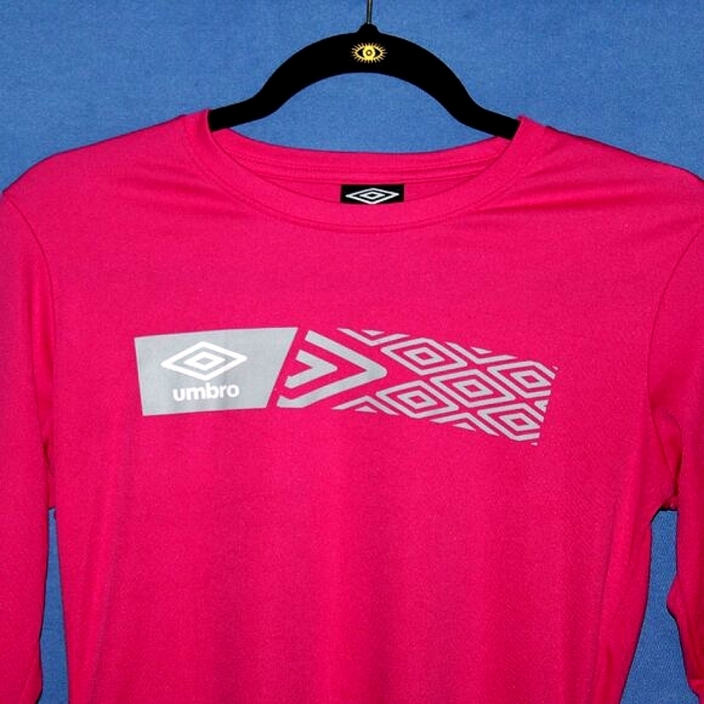Umbro Hot Pink Graphic Long Sleeve Top S